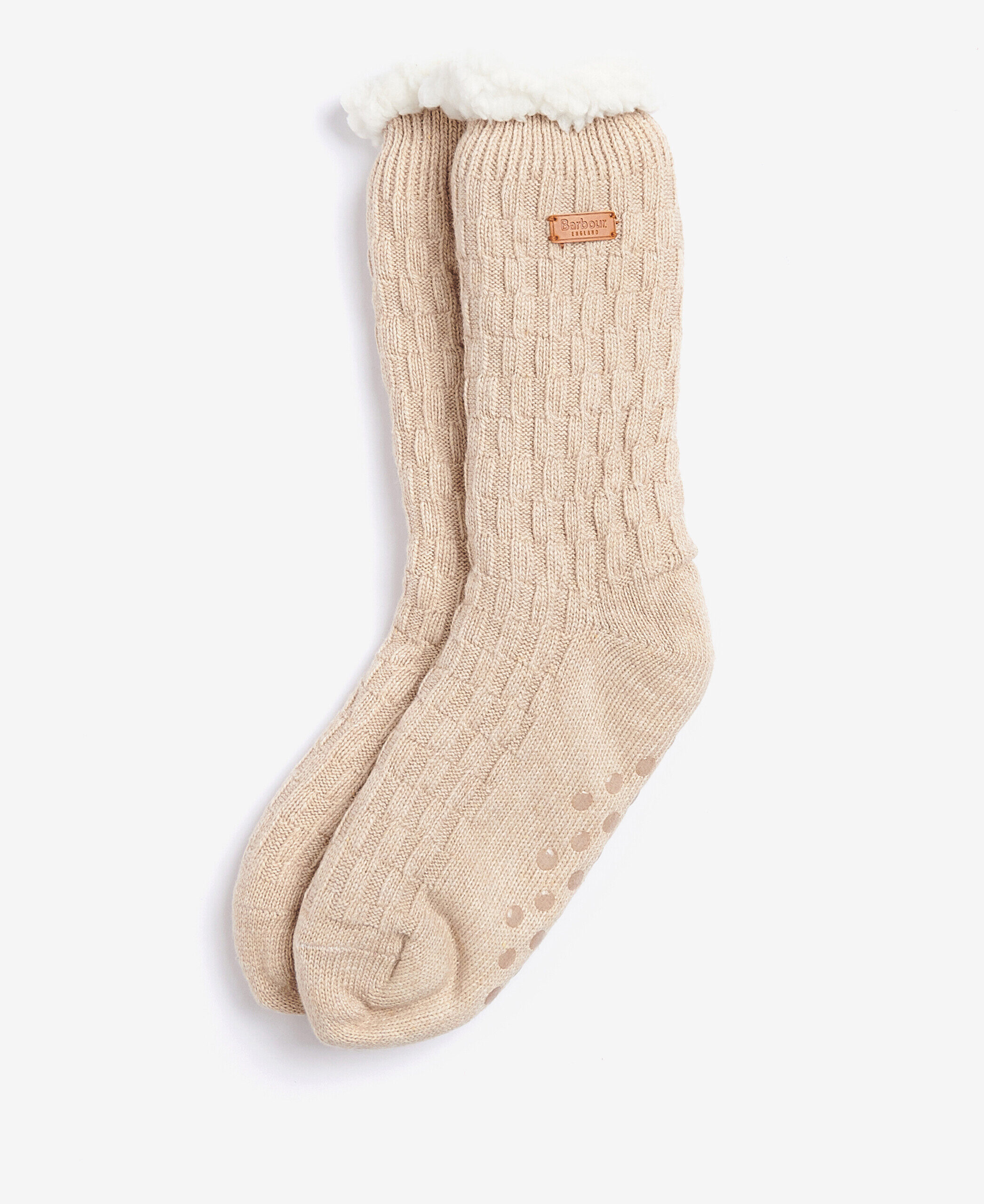 Cable Knit Lounge Socks – Oatmeal