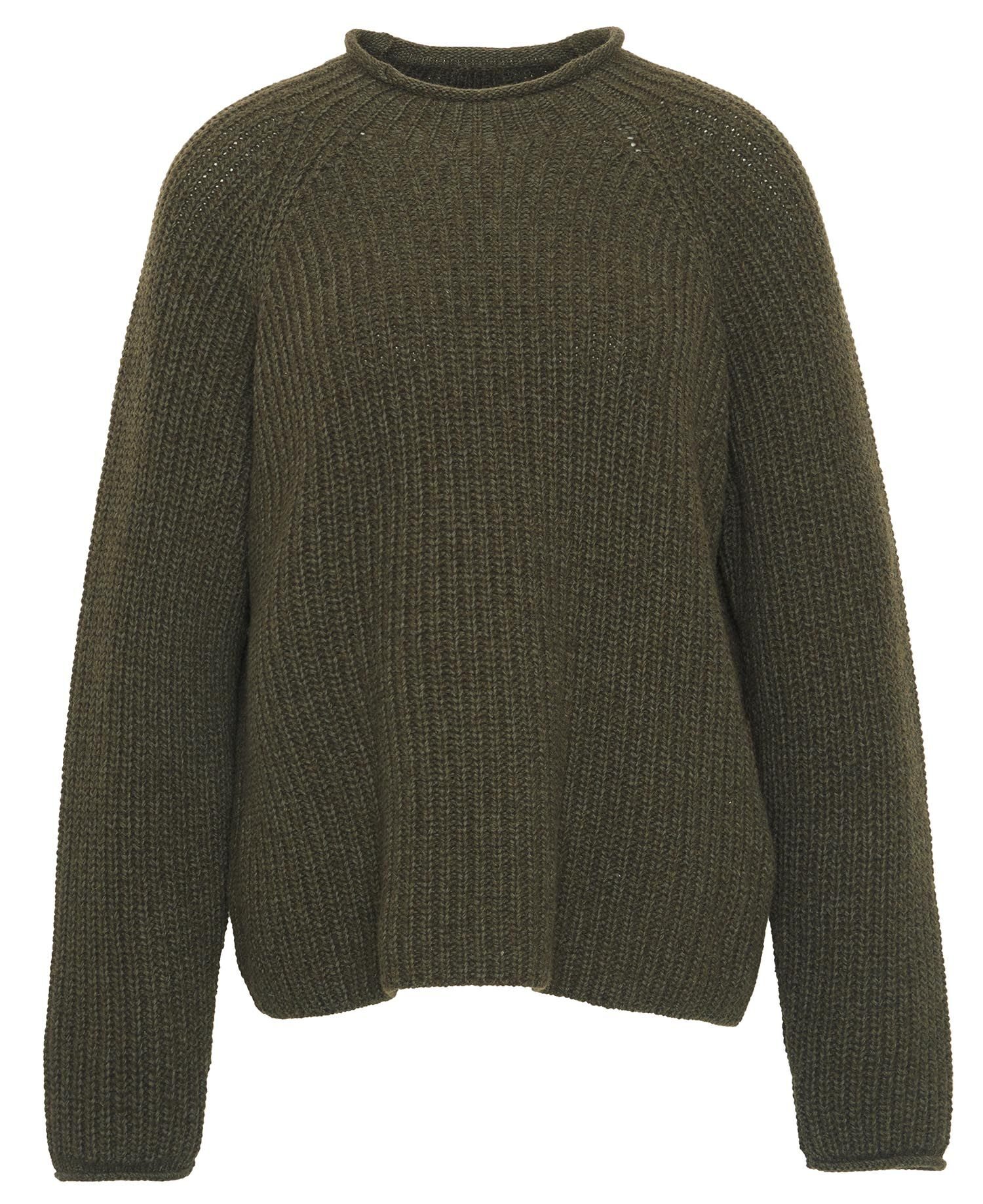 Willows High-Neck Jumper – Olive