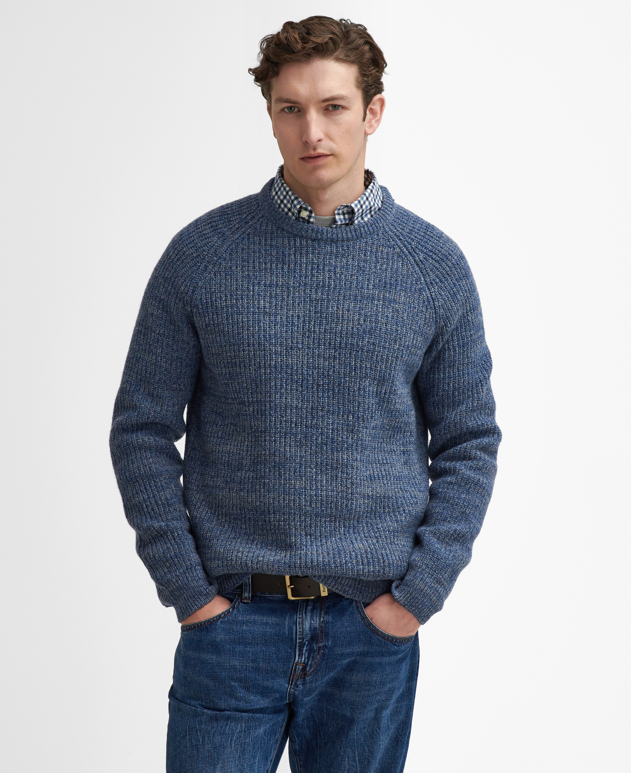 Horseford Crew Neck Jumper – River Blue