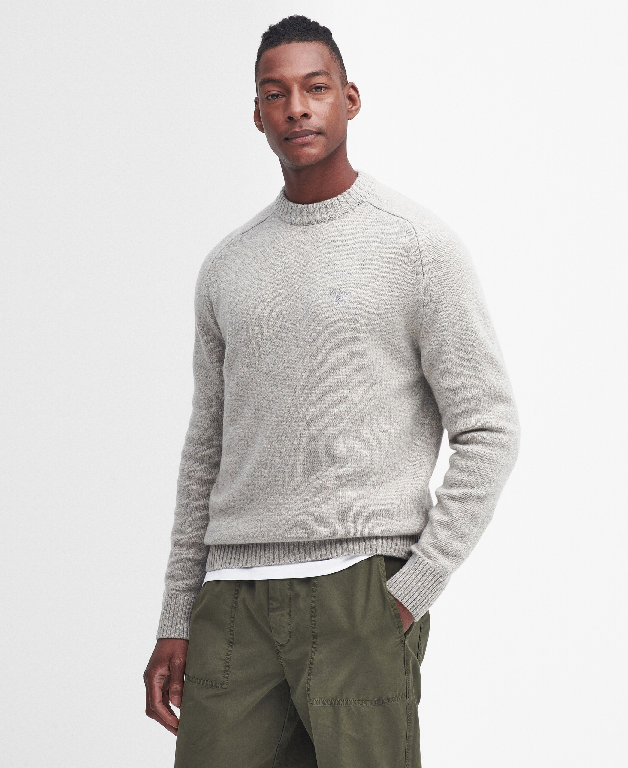 Grangetown crew Neck Jumper – Light Grey