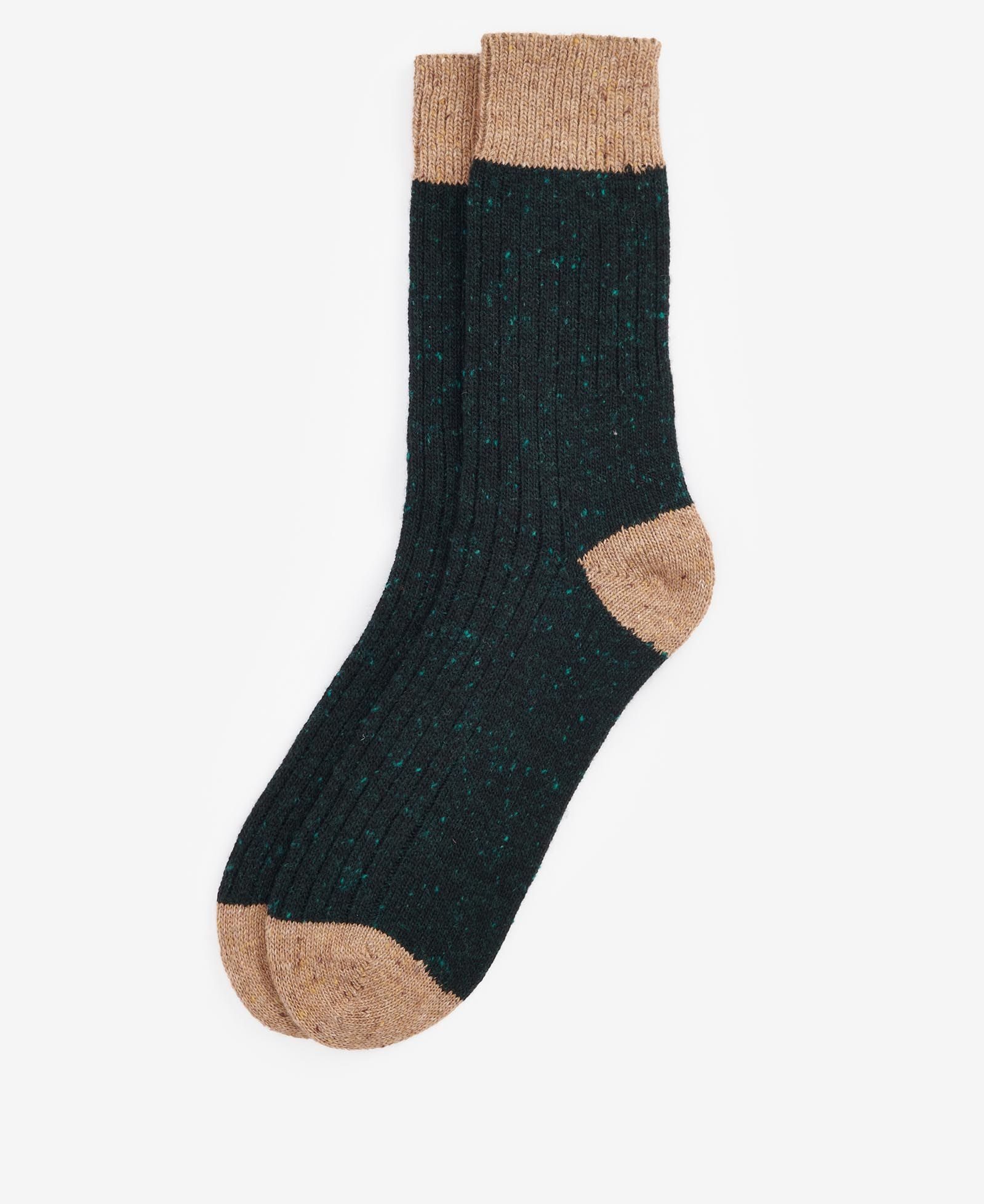 Houghton Socks – Evergreen/Sandstone