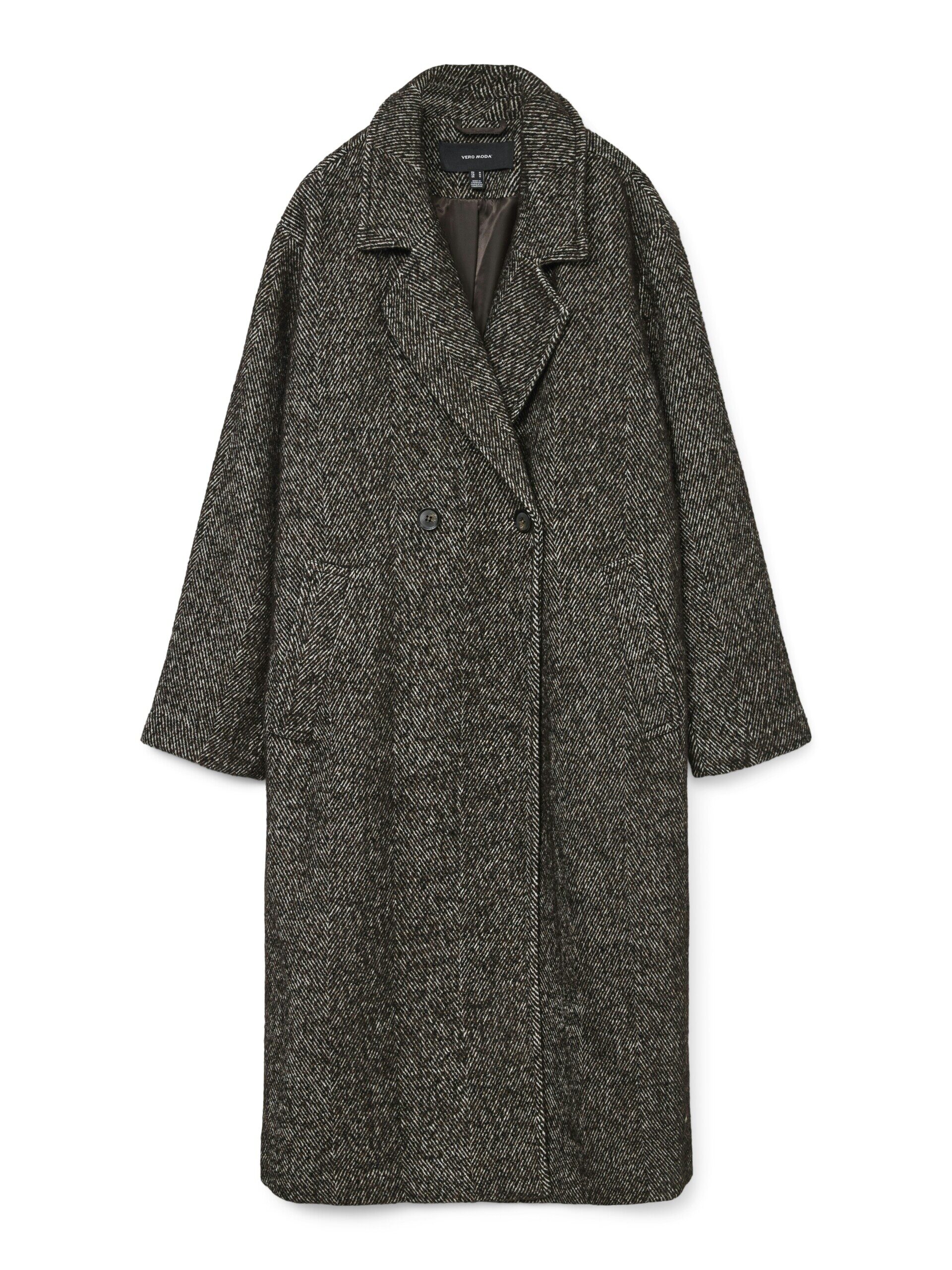 Babette Long Wool Coat – Chocolate Torte