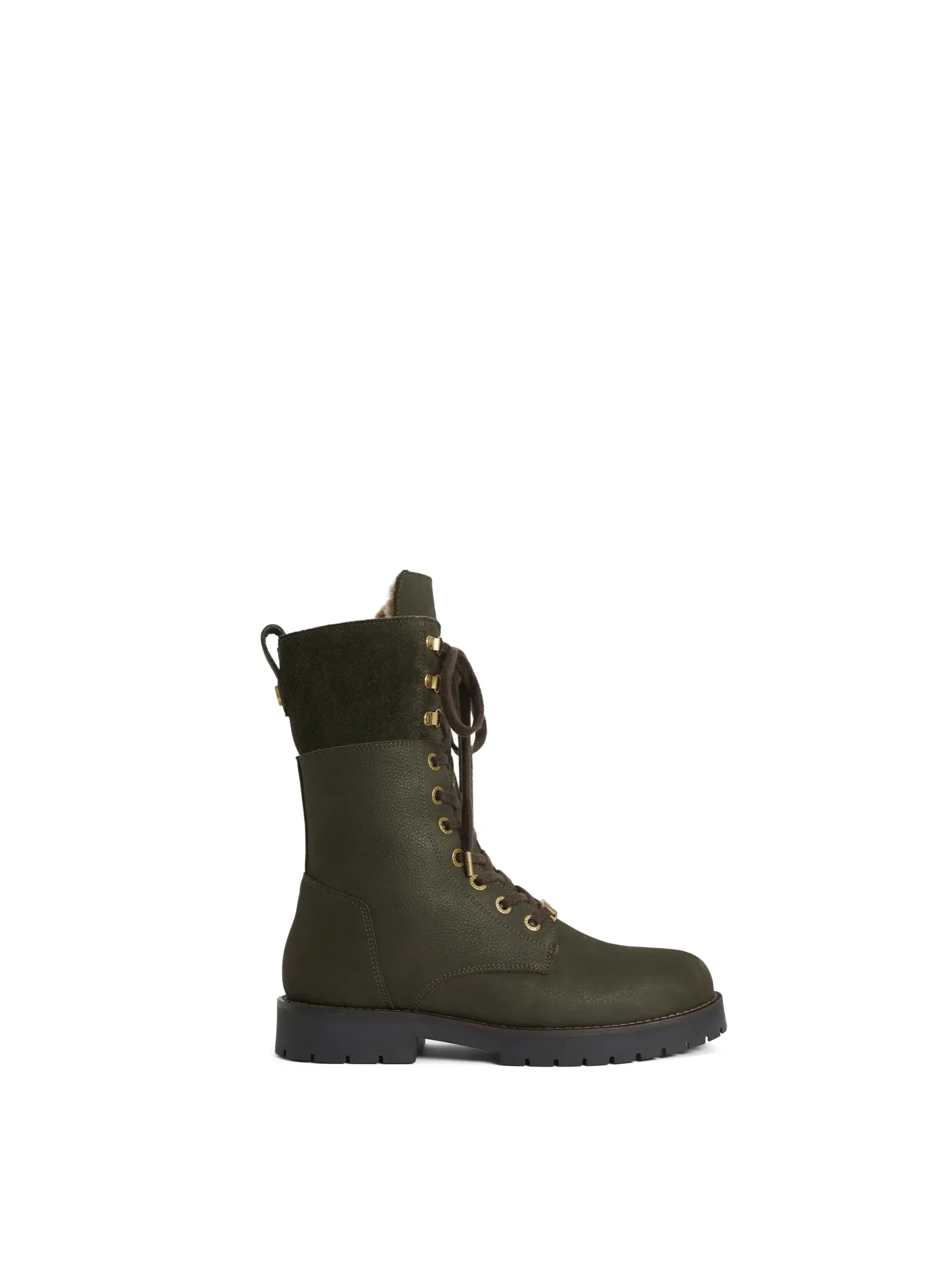 Anglesey Combat Boots – Moss Green