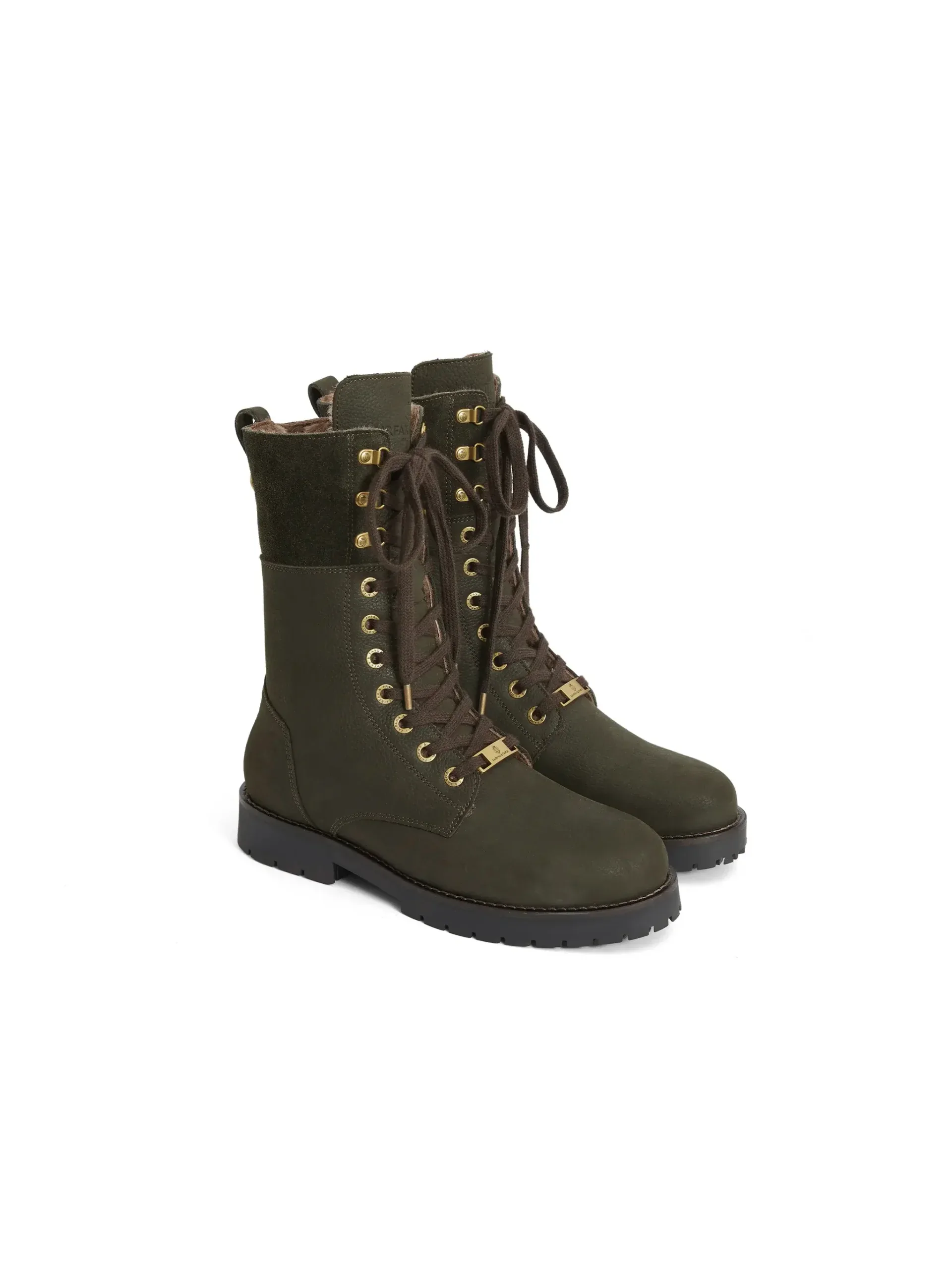 Anglesey Combat Boots – Moss Green