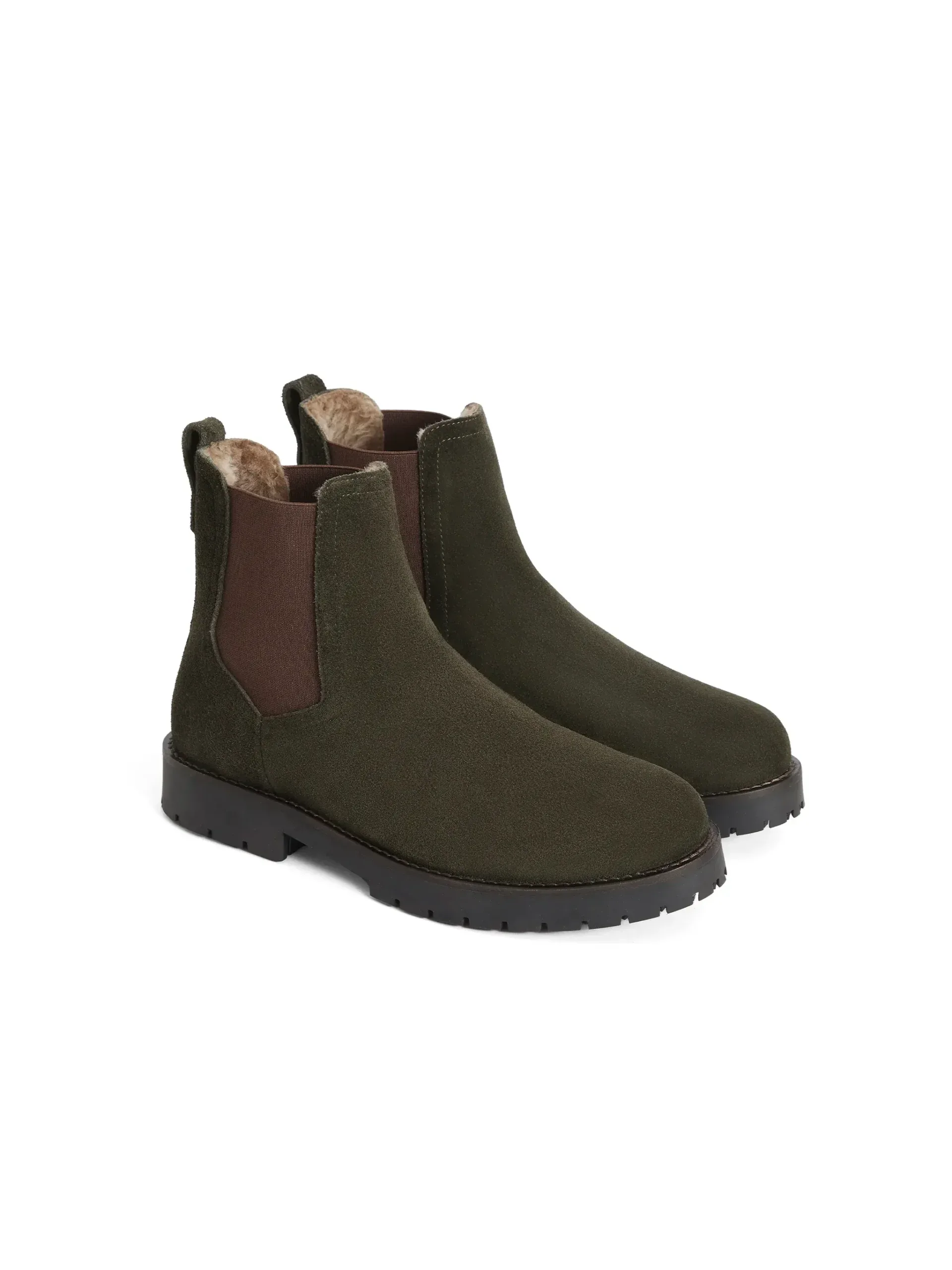 Boudica Ankle Boots – Moss Green