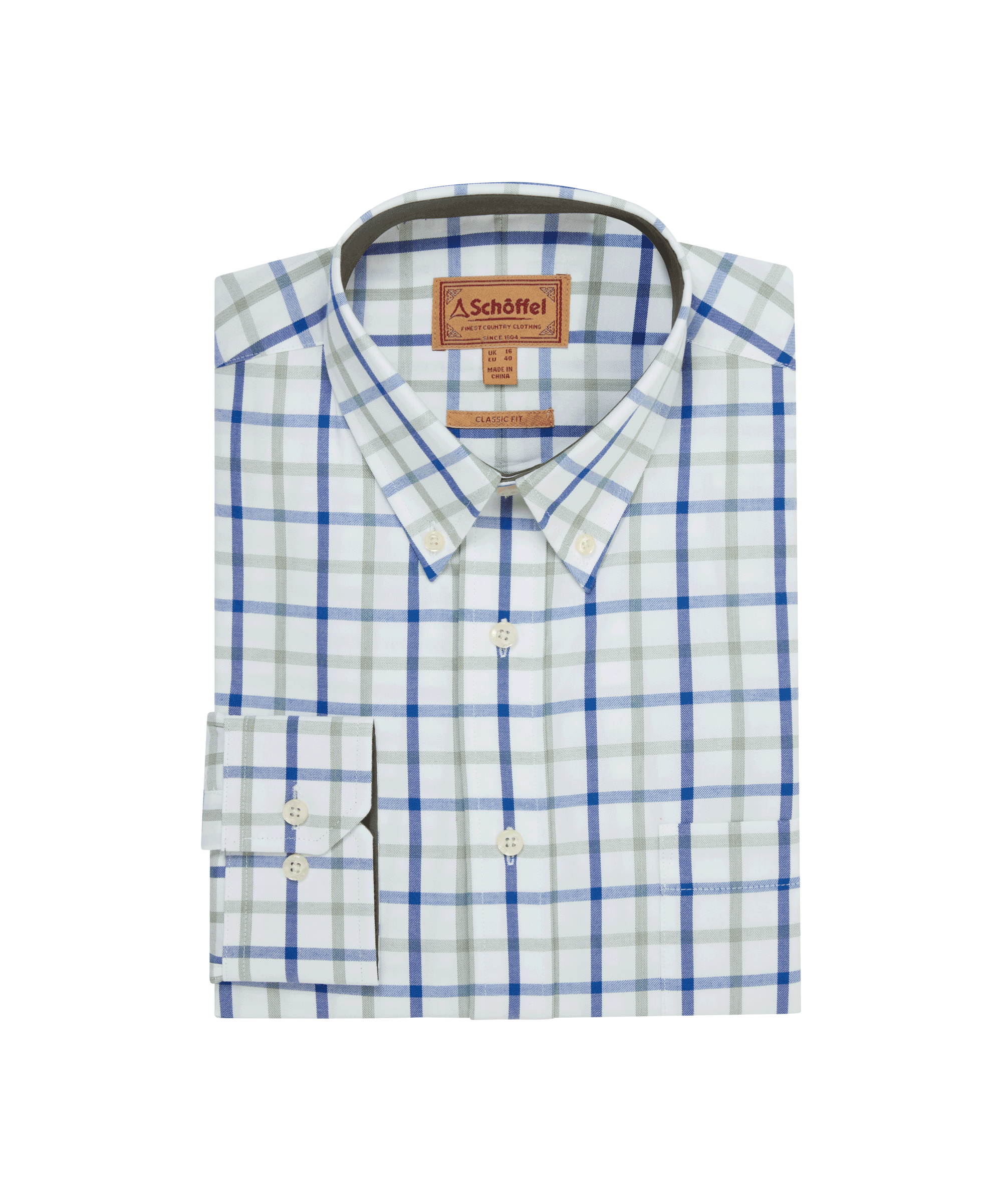 Brancaster Shirt – Moss Check