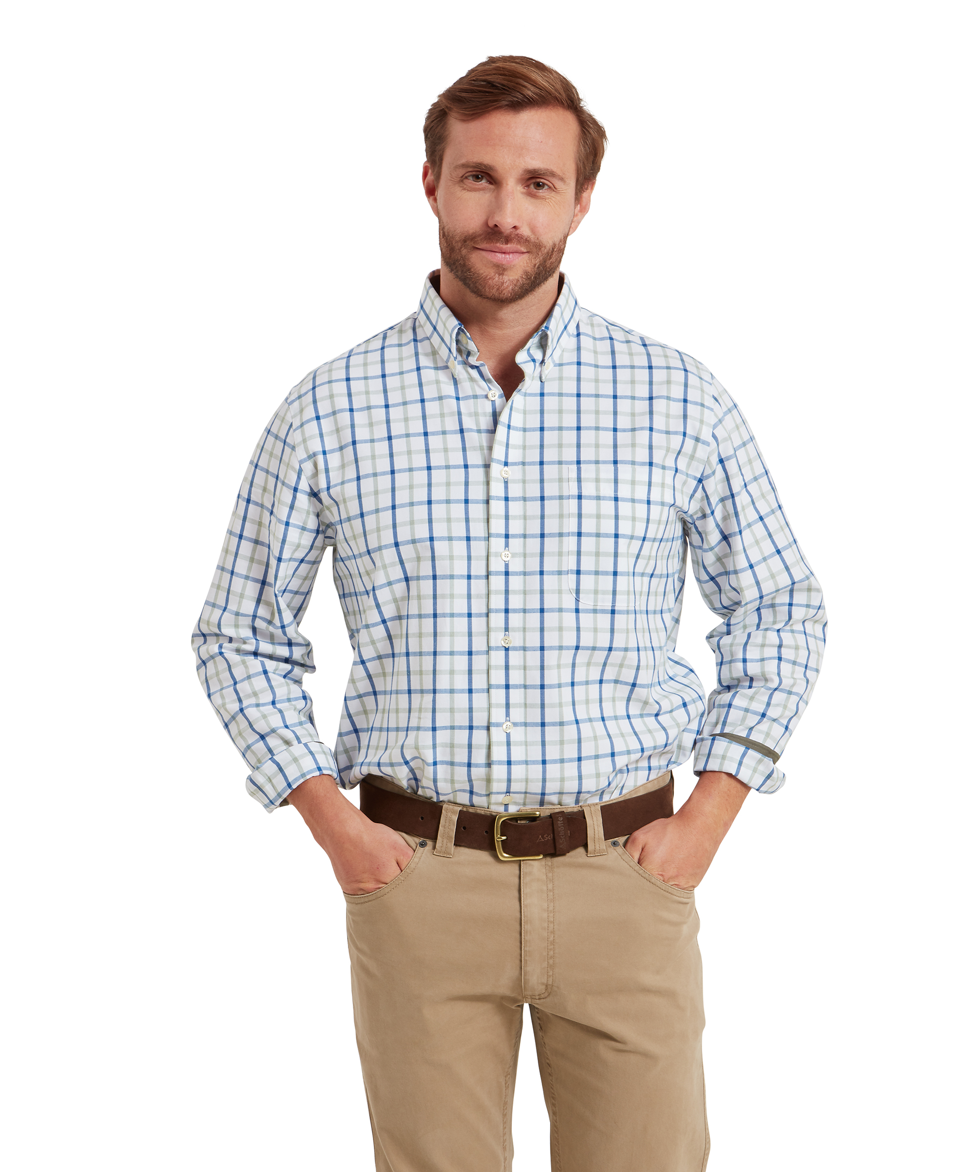 Brancaster Shirt – Moss Check