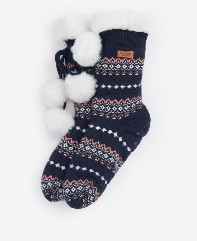 Fairisle Lounge Socks – Navy