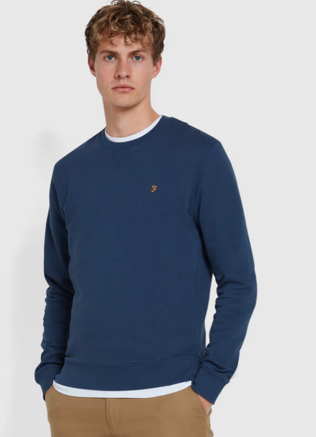 Tim Organic Cotton Sweatshirt – Deep Blue