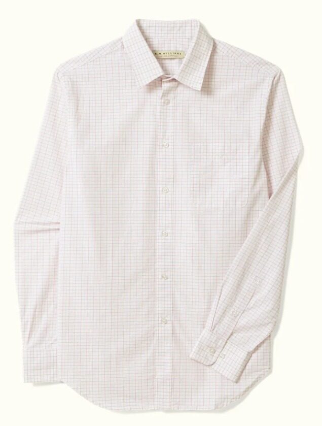 Regular Poplin Shirt – White/Red