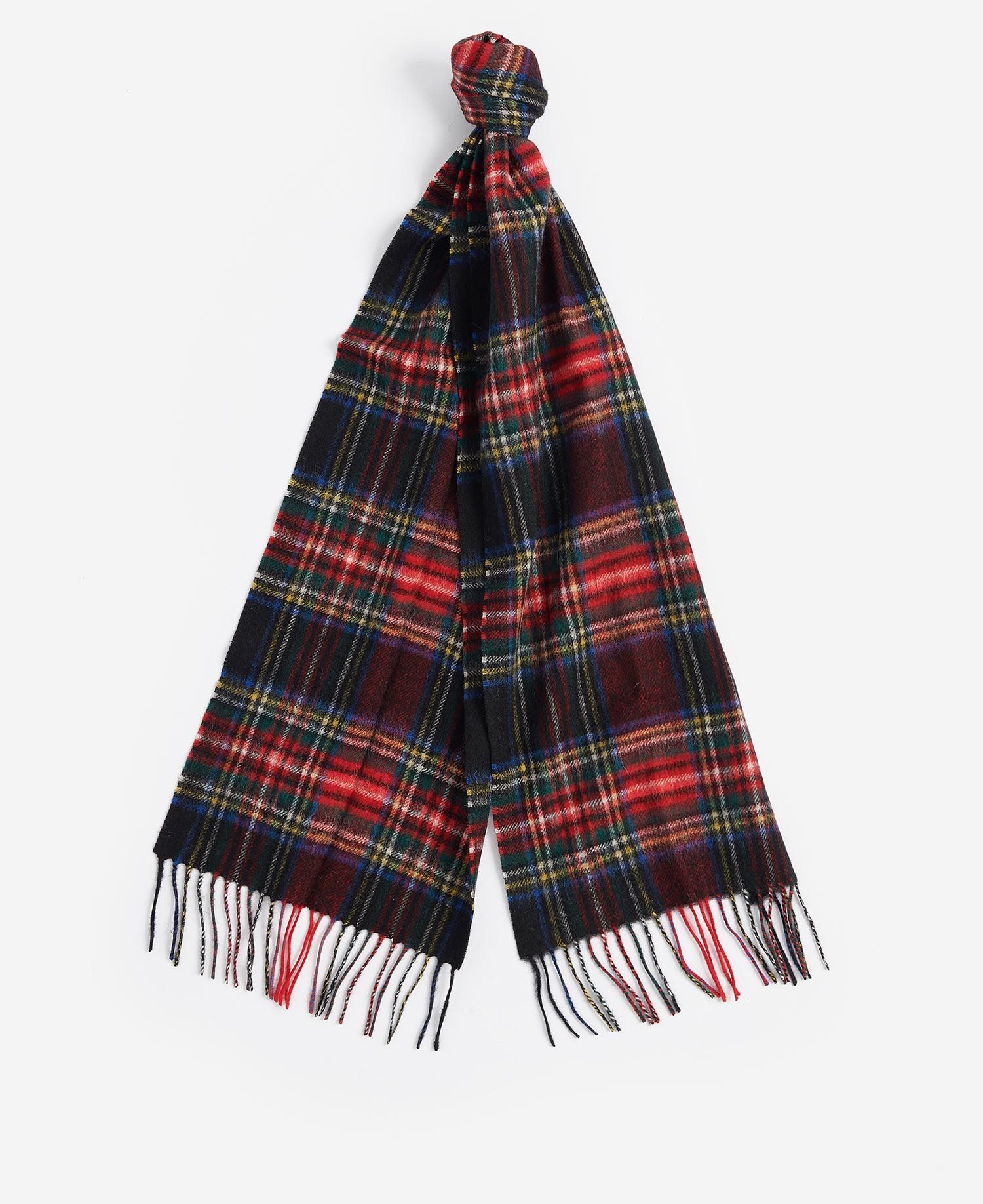 New Check Tartan Scarf – Black Red