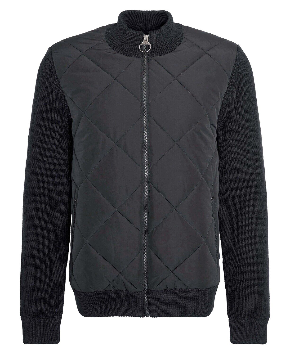 Newland Quilted Full Zip Jumper – Black