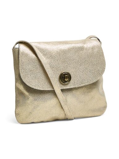 Pieces Totally Leather bag in gold